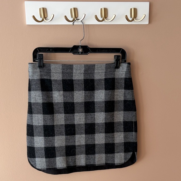 Madewell Dresses & Skirts - Madewell Black and Gray Checkered Mini Skirt
